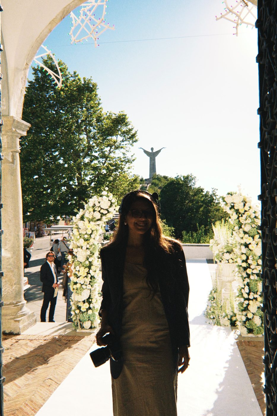 Gabriella nos bastidores de um casamento